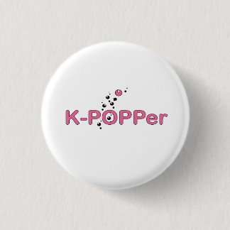 K-Popper Pink 1 Inch Round Button