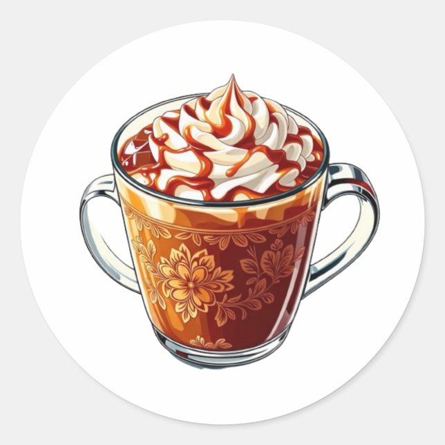 K-Style Bullet Journalling Series11 - Food Stickes Classic Round Sticker (Front)