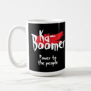 Ka- boomer fun one word minimalist cool trendy coffee mug