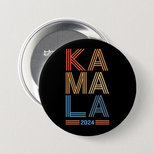 KA MA LA 3 INCH ROUND BUTTON (Front & Back)