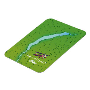 Ka Nasi Lake China map Magnet