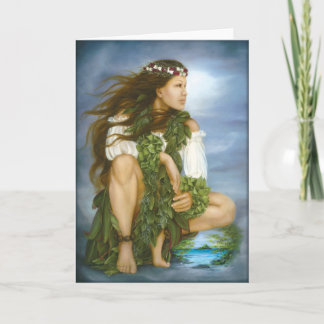 "Ka No'ono'o" oil painting by Lori Higgins Card