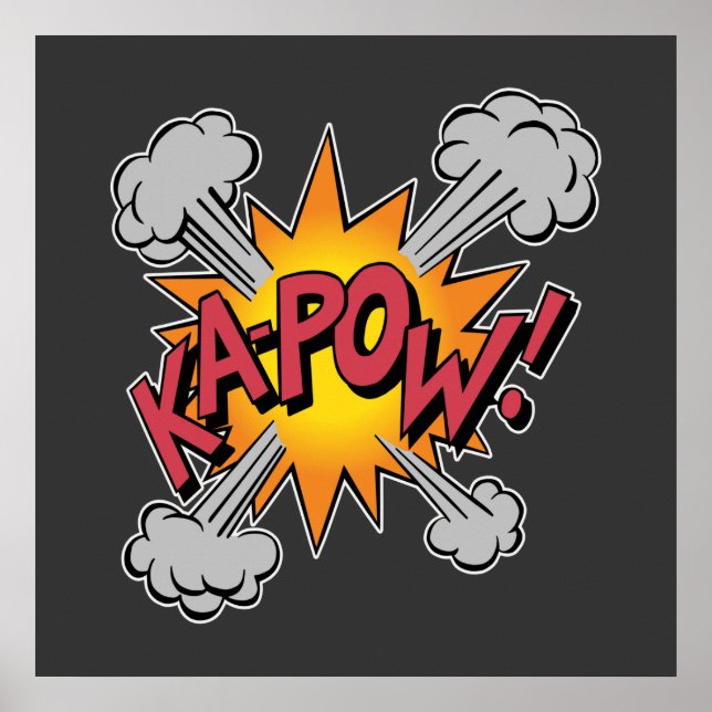 KA-POW! Comic Book Graphic Poster (Front)