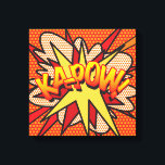 KA-POW Fun Modern Comic Book Pop Art Canvas Print<br><div class="desc">A fun,  cool and trendy retro comic book pop art-inspired design that puts the wham,  zap,  pow into your day. The perfect gift for superheroes,  your friends,  family or as a treat to yourself. Designed by Thisisnotme©</div>