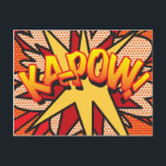 KA-POW Fun Retro Comic Book Pop Art Postcard<br><div class="desc">Comic book pop art themed modern fun retro design, perfect for weddings, bridal showers, baby showers, baptisms, engagement parties, anniversary celebrations, graduations, birthday party and other special events throughout the year! A cool, trendy and fun design that puts the wham zap pow into your day. Why not add some zap...</div>