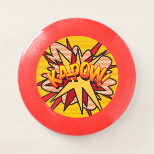 KA-POW Fun Retro Comic Book Pop Art Wham-O Frisbee