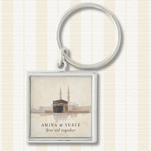 Kaaba Eid Mubarak Premium   Islamic Gift Keepsake Keychain