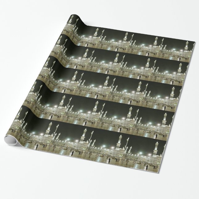 Kaaba Kaba Mekka Mecca Islam Allah Moslem Muslim Wrapping Paper (Unrolled)