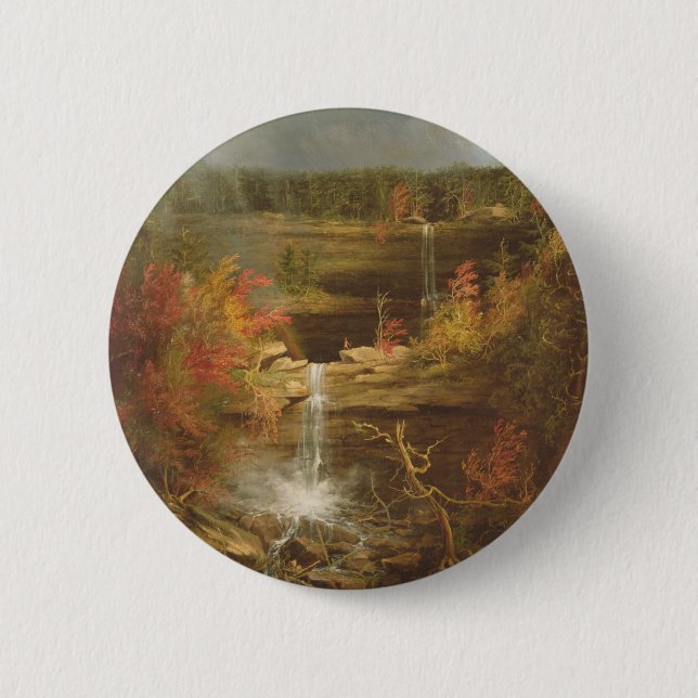 Kaaterskill Falls 2 Inch Round Button (Front)