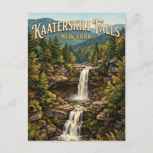 Kaaterskill Falls Hunter New York Postcard