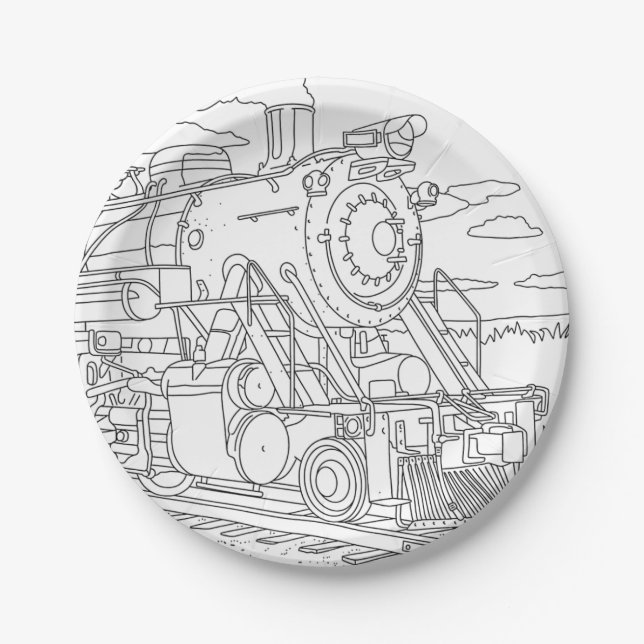KAB’S Design Train Paper Plate (Front)