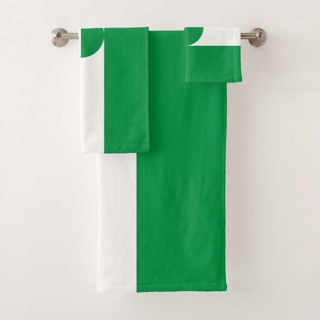 Kabardino Balkaria Flag Bath Towel Set (Insitu)