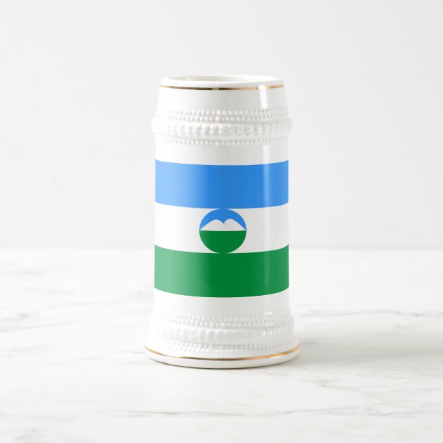 Kabardino Balkaria Flag Beer Stein (Center)