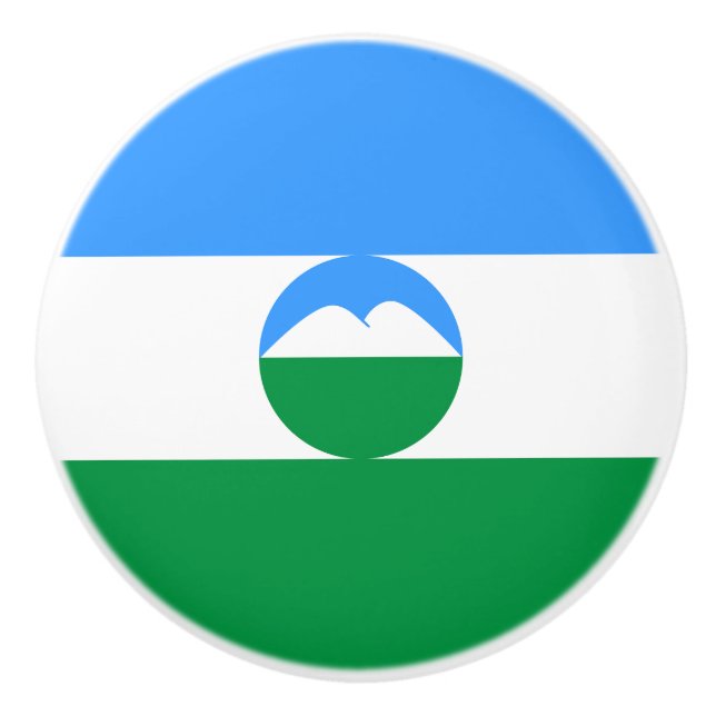 Kabardino Balkaria Flag Ceramic Knob (Front)