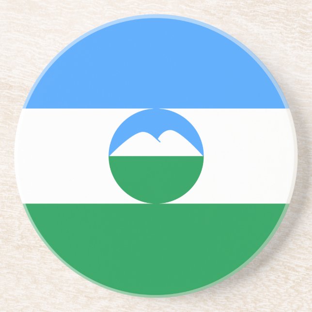 Kabardino Balkaria Flag Coaster (Front)