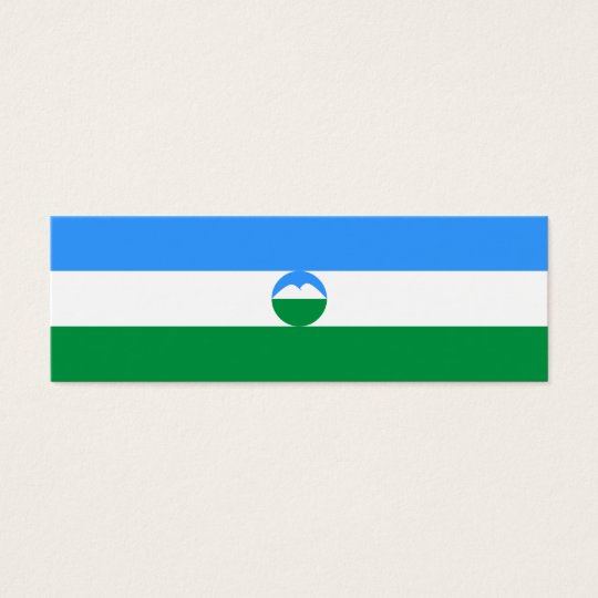 Kabardino-Balkaria Flag Mini Business Card