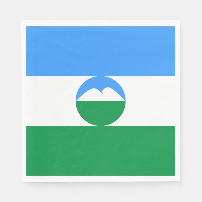 Kabardino Balkaria Flag Napkin (Front)