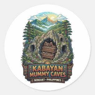 KABAYAN  CAVES CLASSIC ROUND STICKER