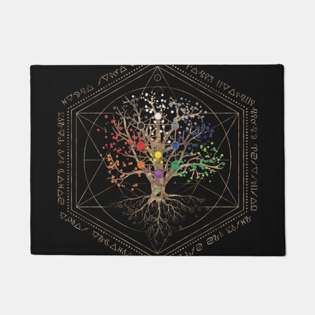Kabbalah The Tree of Life Doormat (Front)
