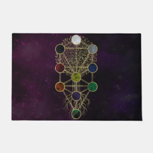 Kabbalah The Tree of Life - Etz Hayim Doormat