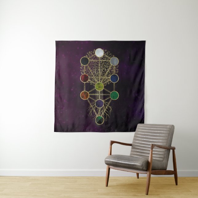 Kabbalah The Tree of Life - Etz Hayim Tapestry (In Situ)