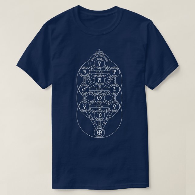 Kabbalistic Tree Of Life T-Shirt (Design Front)