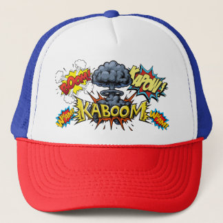 Kaboom Bam Wham Boom Comic Book Baseball Cap
