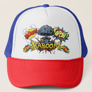 Kaboom Bam Wham Boom Comic Book Casquette de baseb