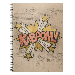 KABOOM! Vintage Comic Book Steampunk Pop Art