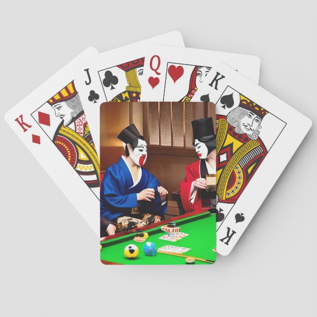 Kabuki Poker Face Playing Cards (Back)