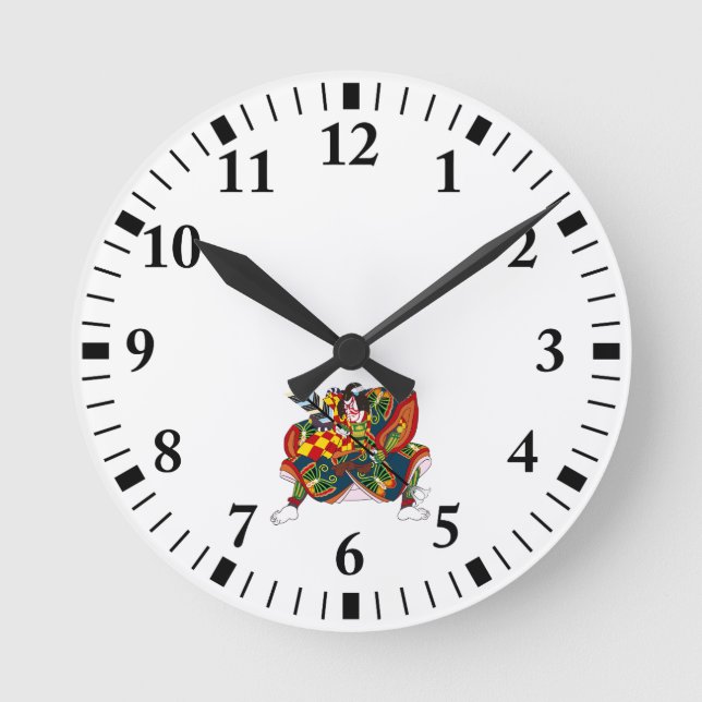 kabuki round clock (Front)