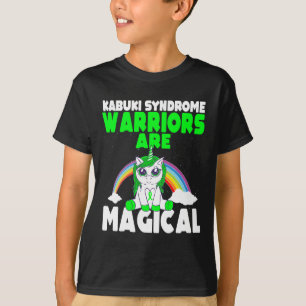 Kabuki Syndrome Awareness Green Ribbon Cute Magica T-Shirt