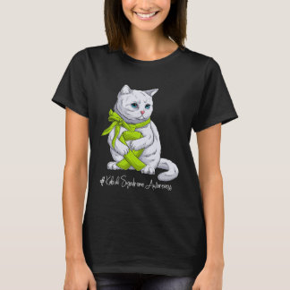 Kabuki Syndrome Awareness Month Lime Green Ribbon  T-Shirt