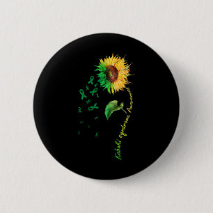 Kabuki Syndrome Awareness Sunflower Down Syndrome  2 Inch Round Button