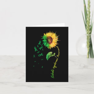 Kabuki Syndrome Awareness Sunflower Down Syndrome  Card