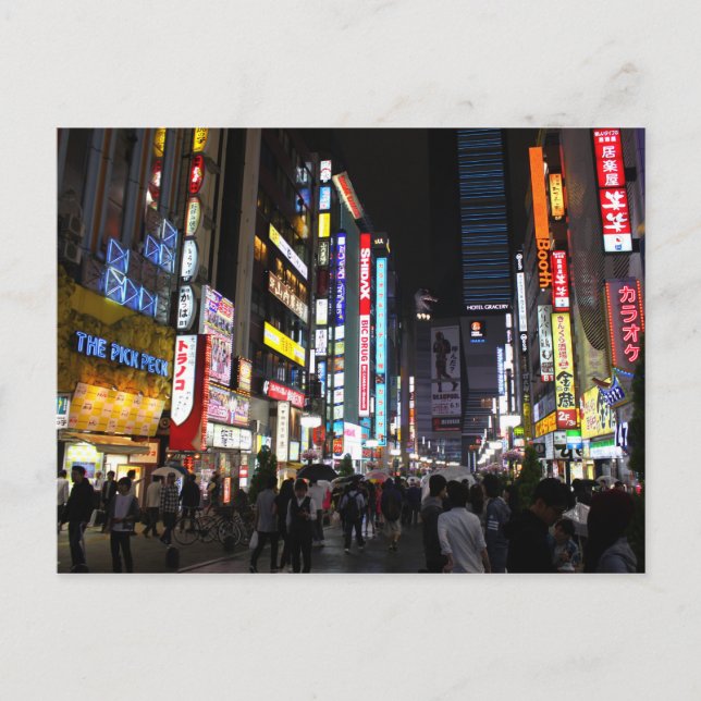 Kabukichō Tokyo Neons by Night Postcard (Front)