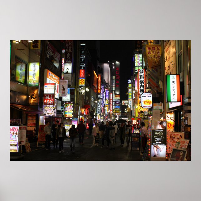 Kabukichō Tokyo Neons by Night Poster (Front)