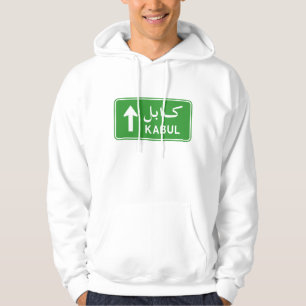 Kabul, Afghanistan Highway Traffic Street Sign Hoodie