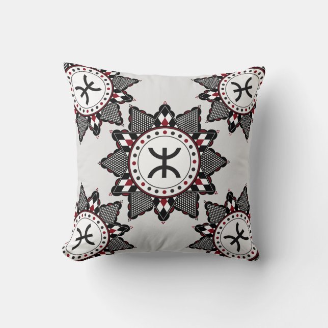 Kabyle pattern throw pillow (Front)