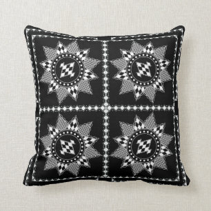 Kabyle pattern throw pillow