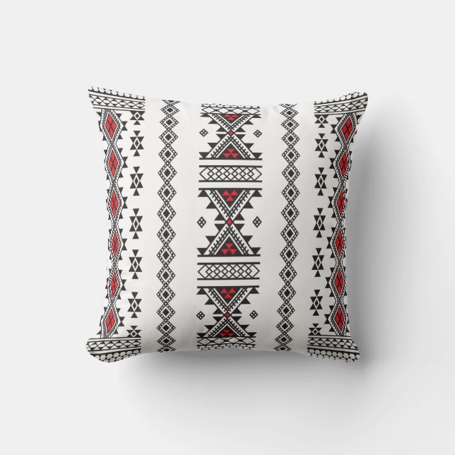 Kabyle Patterns Throw Pillow (Front)