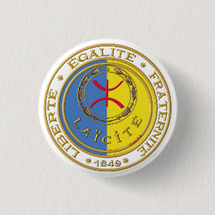 kabylie laicité 1 inch round button