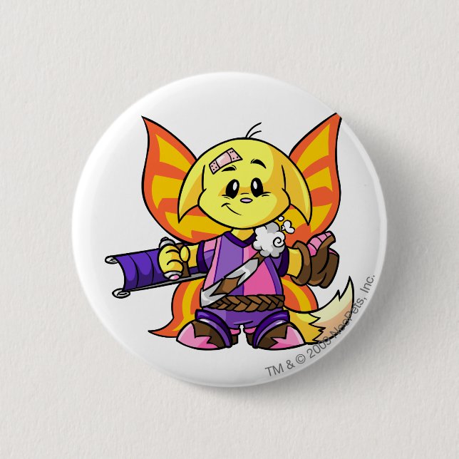 Kacheek Faerieland Player 2 Inch Round Button (Front)
