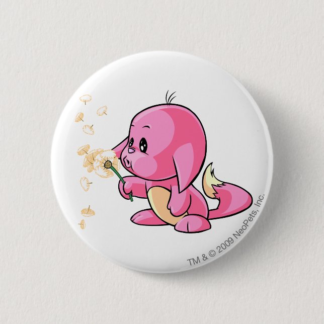 Kacheek Pink 2 Inch Round Button (Front)