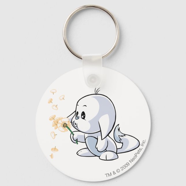 Kacheek White Keychain (Front)