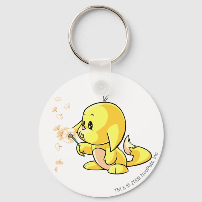 Kacheek Yellow Keychain (Front)