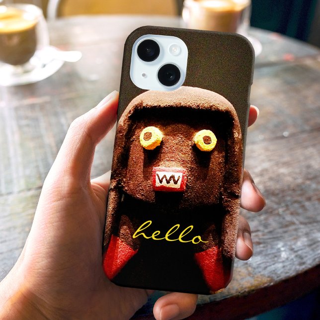 Kachina Cute Funny Sweet Face Photo Hello Quote Case-Mate iPhone Case (Creator Uploaded)