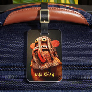Kachina Doll Face Photo Wild Thing Cute Cool Funny Luggage Tag