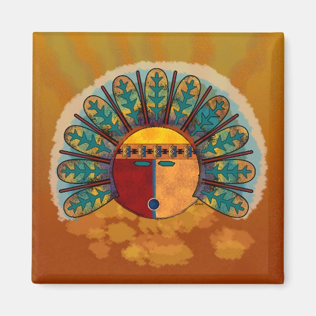 Kachina Mask Magnet (Front)