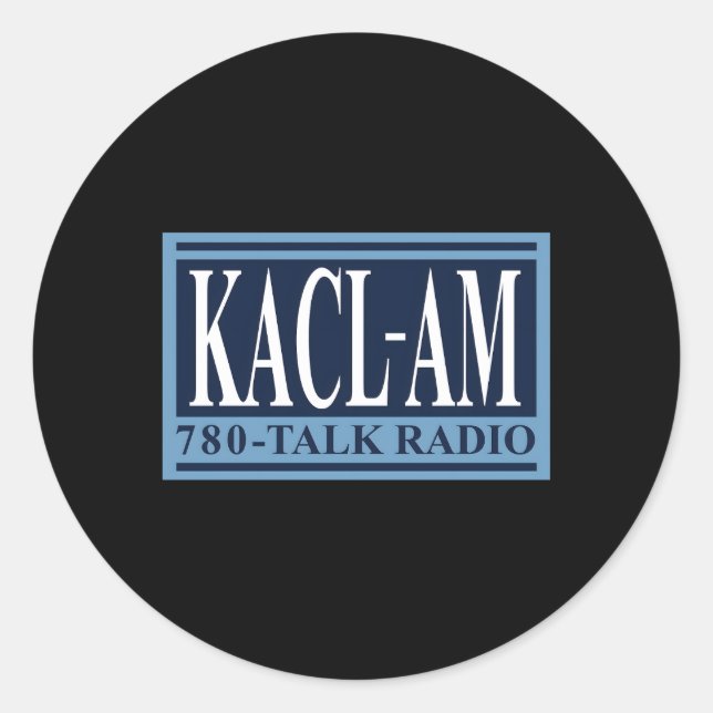 Kacl 780 Am Talk Radio Classic Round Sticker (Front)